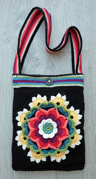 Flowers of Life Crochet Bag